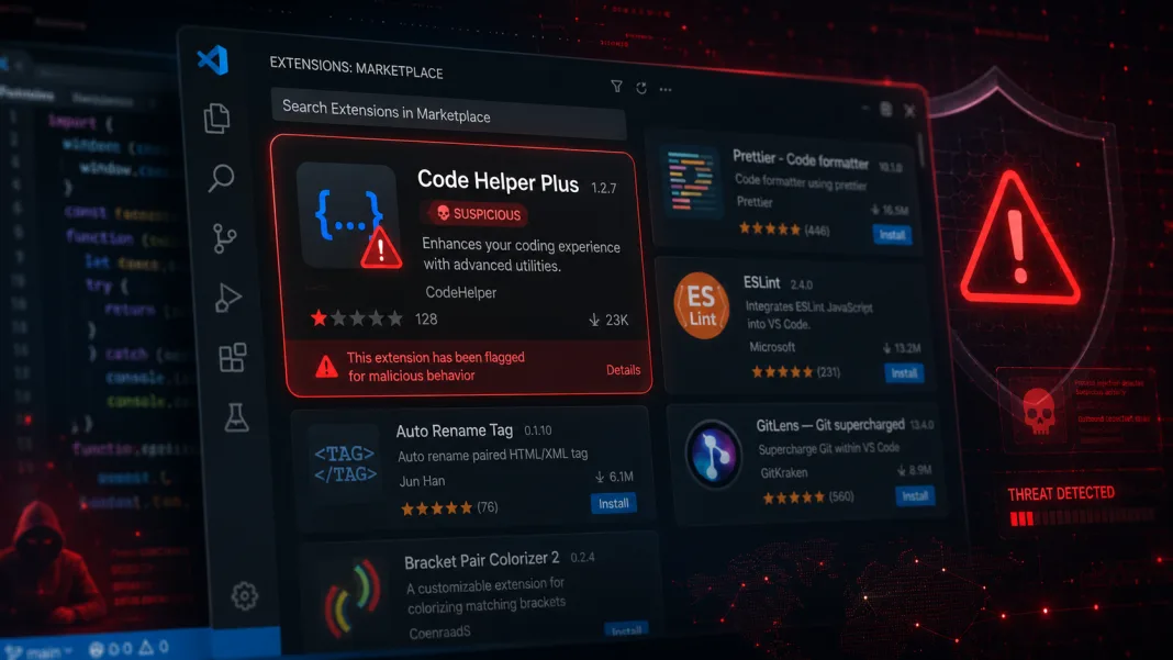 GitHub sufre filtración de miles de repositorios por una extensión maliciosa de VS Code